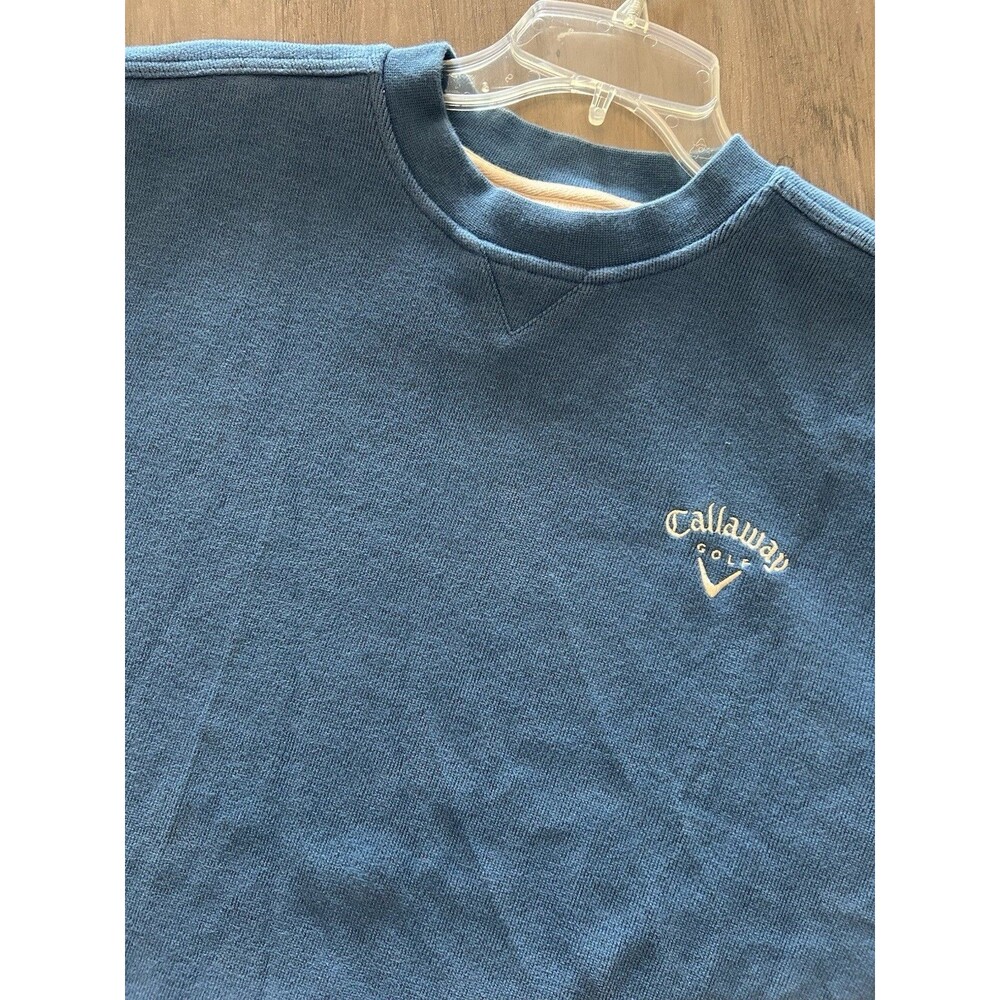 Y2K Callaway Golf Blue Men’s Sweater Size Large